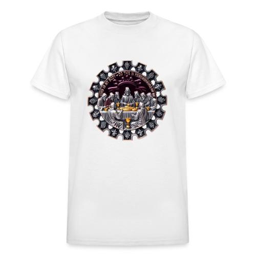 Last Supper Communion T Shirt, Faith Gift - Heavyweight Unisex T-Shirt by Gildan
