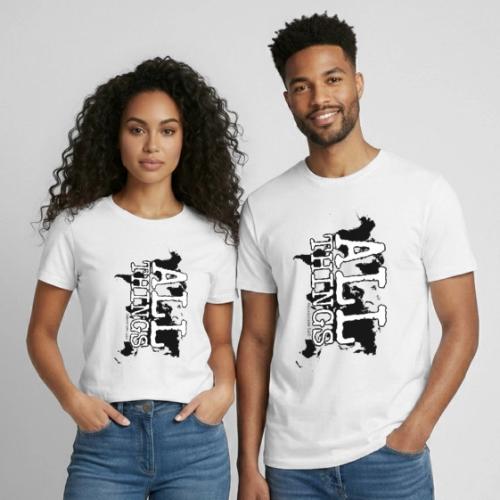 All Things World Map - Heavyweight Unisex T-Shirt by Gildan