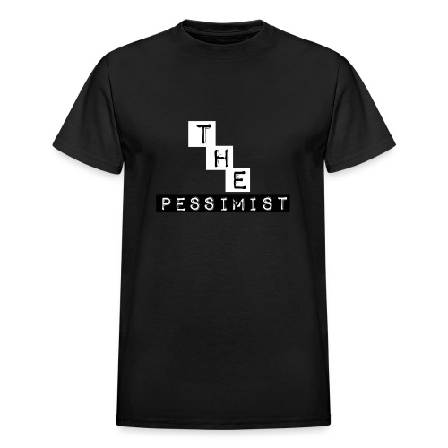 The Pessimist Abstract Design - Gildan Ultra Cotton Adult T-Shirt