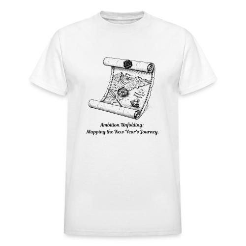 Unfolding Map of Ambition T-Shirt - Heavyweight Unisex T-Shirt by Gildan