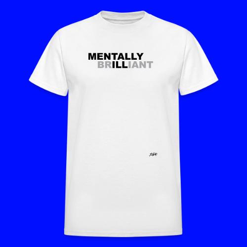 Mentally Brilliant - Heavyweight Unisex T-Shirt by Gildan
