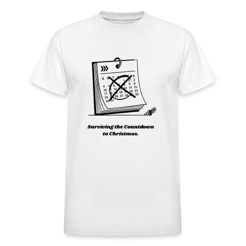 Countdown to Christmas T-Shirt - Heavyweight Unisex T-Shirt by Gildan