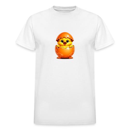 Easter Chick Orange - Heavyweight Unisex T-Shirt by Gildan