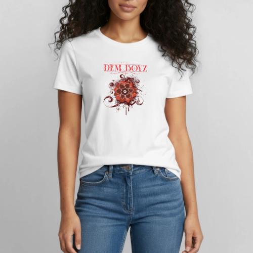 Flower Splash Reds - Heavyweight Unisex T-Shirt by Gildan