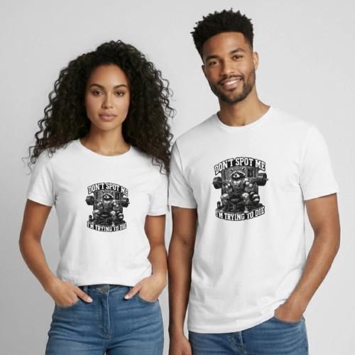 Raccoon Lifter Don’t Spot Me - Heavyweight Unisex T-Shirt by Gildan
