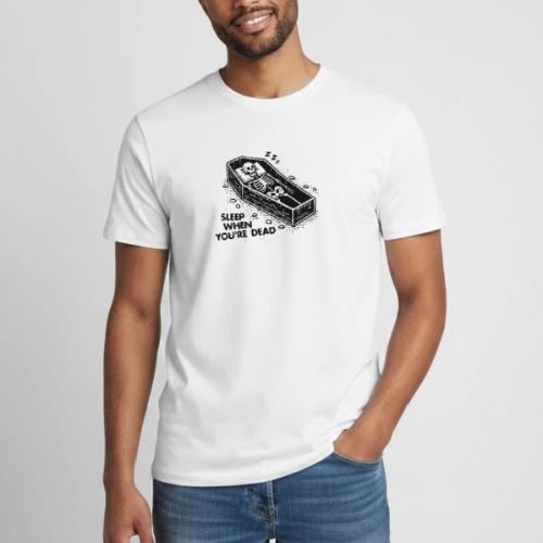 Sleep When You're Dead - Heavyweight Unisex T-Shirt by Gildan