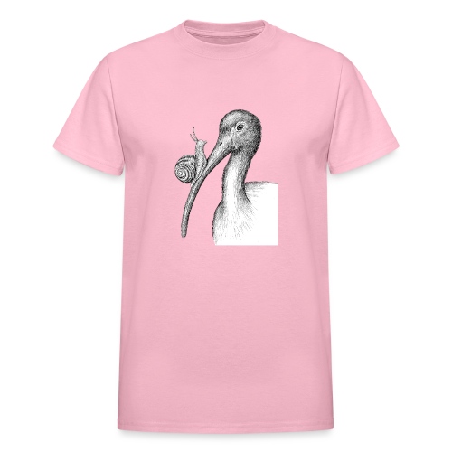 Ibis with Snail by Imoya Design - Gildan Ultra Cotton Adult T-Shirt