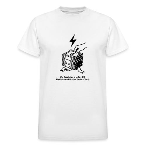 Christmas Bills T-Shirt - Heavyweight Unisex T-Shirt by Gildan
