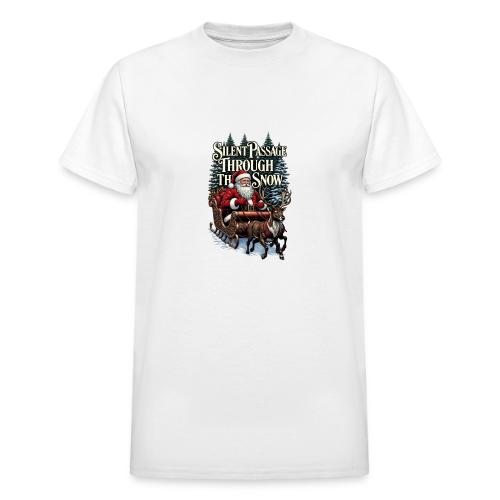 Nostalgic Santa T-Shirt - Heavyweight Unisex T-Shirt by Gildan