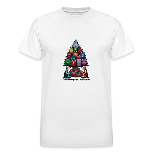 Twelve Days of Gifts T-Shirt - Heavyweight Unisex T-Shirt by Gildan