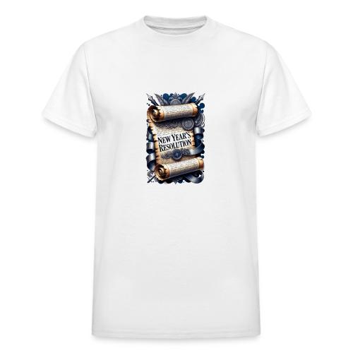 New Year's Resolution T-Shirt - Heavyweight Unisex T-Shirt by Gildan