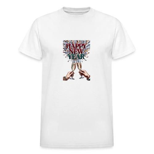 Toasting Hands T-Shirt Confetti Shower Premium - Heavyweight Unisex T-Shirt by Gildan