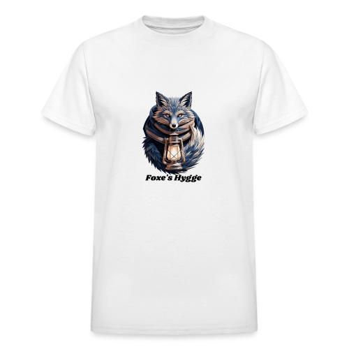 Hygge Ember Fox T-Shirt - Heavyweight Unisex T-Shirt by Gildan