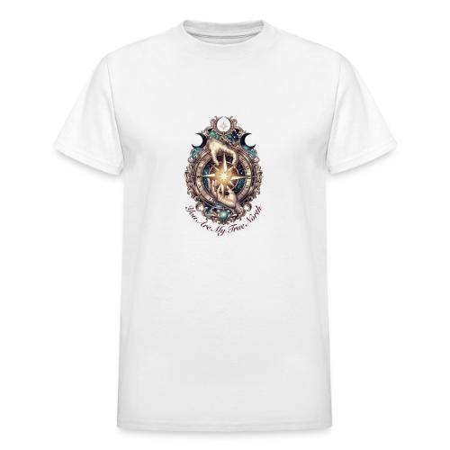 You Are My True North Celestial Compass T-Shirt - Heavyweight Unisex T-Shirt by Gildan
