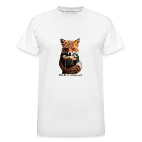 Sly Emerald Fox Toast T-Shirt - Heavyweight Unisex T-Shirt by Gildan