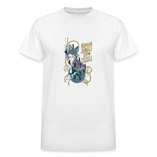 Human Jungle Gym Fox Tee - Heavyweight Unisex T-Shirt by Gildan