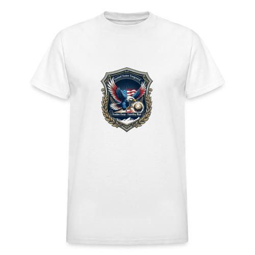USA Eagle Vanguard T-Shirt,American Flag PrideGift - Heavyweight Unisex T-Shirt by Gildan