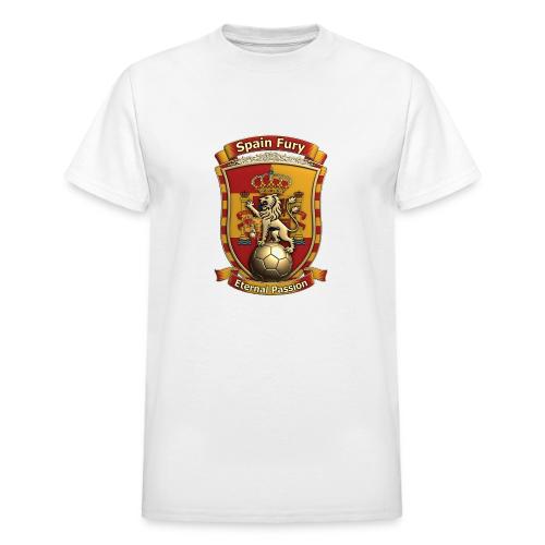 Spain Lion Fury T-Shirt, Spanish Crest Gift - Heavyweight Unisex T-Shirt by Gildan