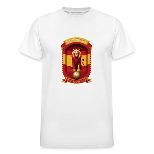 Spain Lion Victory T-Shirt, Flag Pride Crest Gift - Heavyweight Unisex T-Shirt by Gildan