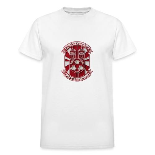 Munich Cathedral T Shirt, German Football Fan Gift - Heavyweight Unisex T-Shirt by Gildan