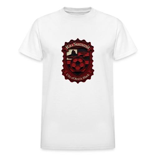 Flamengo Scarlet Summit T-Shirt, Football Gift - Heavyweight Unisex T-Shirt by Gildan