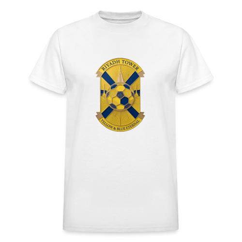 Riyadh Tower T Shirt, Football City Pride Gift - Heavyweight Unisex T-Shirt by Gildan