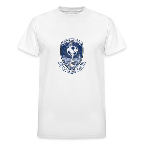 Iconic North London Soccer Emblem Art Print - Heavyweight Unisex T-Shirt by Gildan