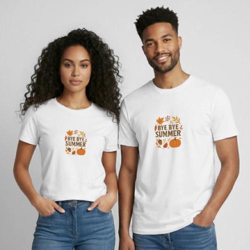 Bye Bye Summer - Heavyweight Unisex T-Shirt by Gildan