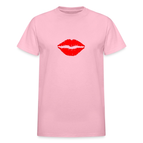 Red Lips Kisses - Gildan Ultra Cotton Adult T-Shirt