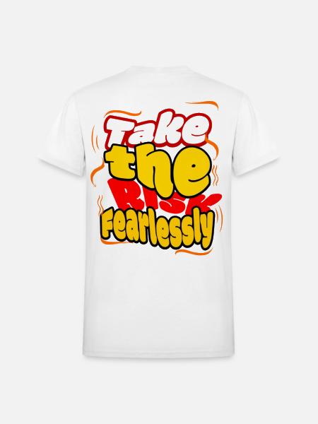 Fearless Tshirt - Heavyweight Unisex T-Shirt by Gildan - white
