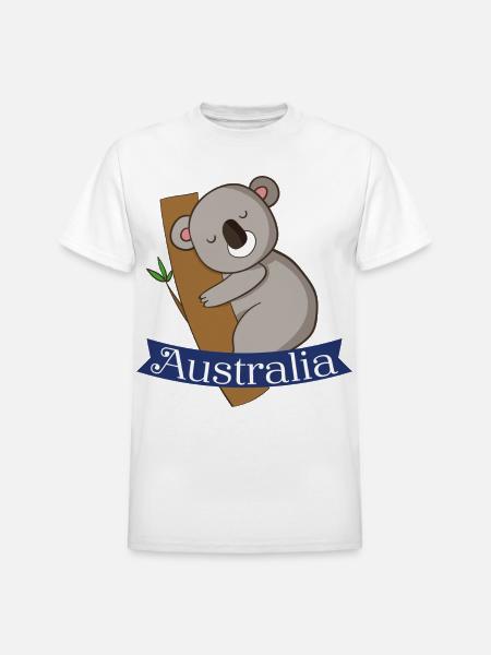 Australia - Heavyweight Unisex T-Shirt by Gildan - white