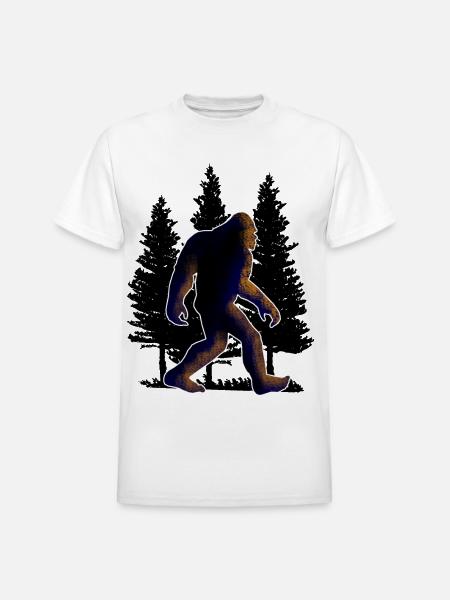 Big foot, Bigfoot - Heavyweight Unisex T-Shirt by Gildan - white