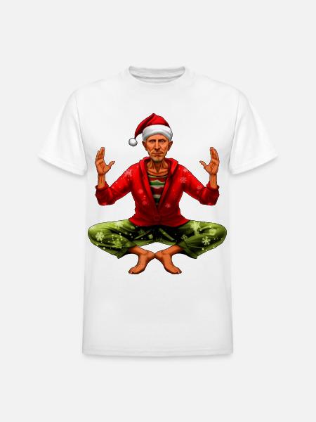 Yogi Christmas - Heavyweight Unisex T-Shirt by Gildan - white