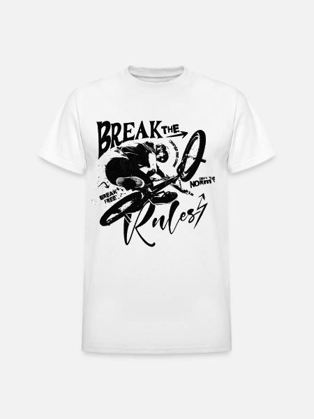 BMX Air Silhouette - Heavyweight Unisex T-Shirt by Gildan - white