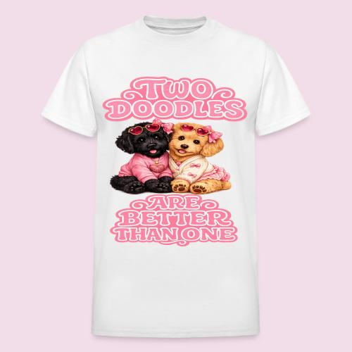 Two Doodles Are Better Than One - Heavyweight Unisex T-Shirt by Gildan