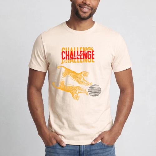 Double tiger fashion, jungle feline animals. - Heavyweight Unisex T-Shirt by Gildan
