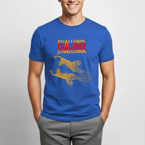 Double tiger fashion, jungle feline animals. - Heavyweight Unisex T-Shirt by Gildan