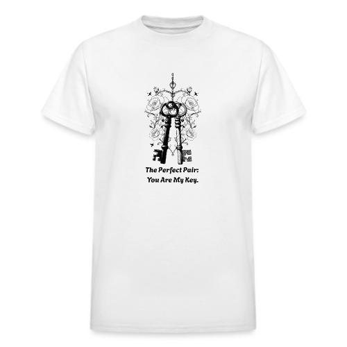 Valentine love keys - Heavyweight Unisex T-Shirt by Gildan