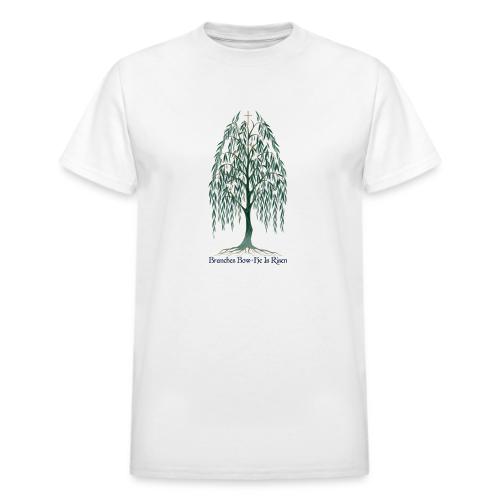 Easter Branches Bow Willow T Shirt, Easter Gift - Heavyweight Unisex T-Shirt by Gildan