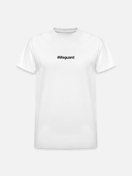 LIFEGUARD - Heavyweight Unisex T-Shirt by Gildan - white