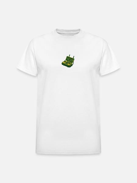 Drone Remote Controller Logo - Heavyweight Unisex T-Shirt by Gildan - white