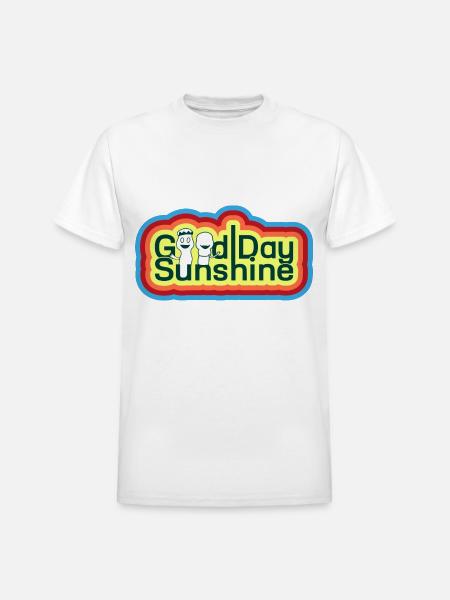 Good Day Sunshine - Heavyweight Unisex T-Shirt by Gildan - white
