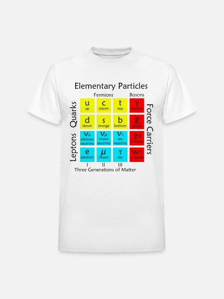 Elementary Particles - Heavyweight Unisex T-Shirt by Gildan - white