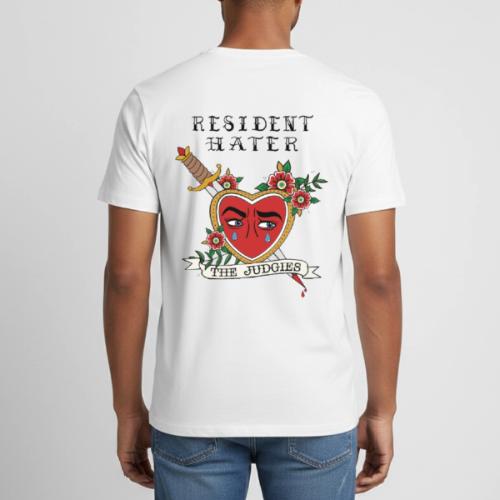 Resident Hater Black Font - Heavyweight Unisex T-Shirt by Gildan
