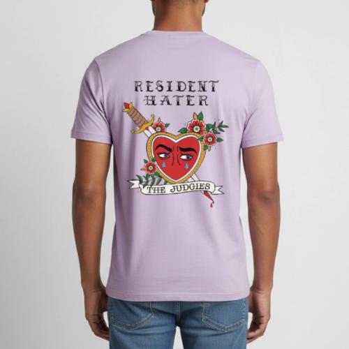 Resident Hater Black Font - Heavyweight Unisex T-Shirt by Gildan
