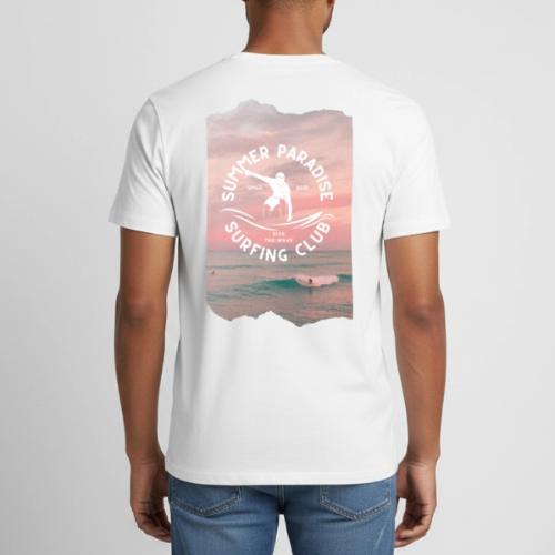 SUMMER PARADISE SURFING CLUB - Heavyweight Unisex T-Shirt by Gildan