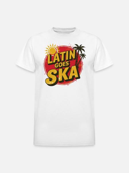 Latin Goes Ska - Heavyweight Unisex T-Shirt by Gildan - white