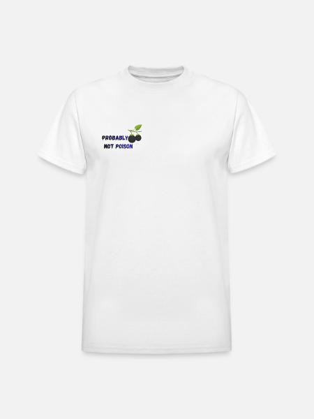 Probably Not Poison -Black Nightshade - Heavyweight Unisex T-Shirt by Gildan - white
