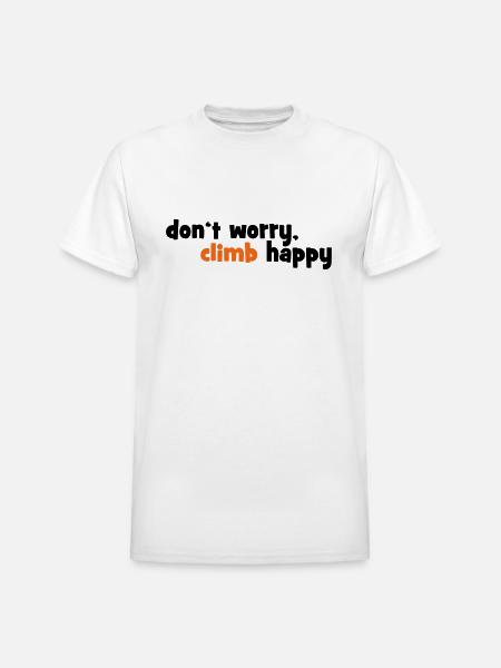 climbing - Heavyweight Unisex T-Shirt by Gildan - white