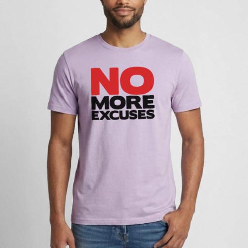 No More Excuses - Heavyweight Unisex T-Shirt by Gildan